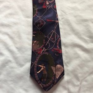American sports fly fishing necktie